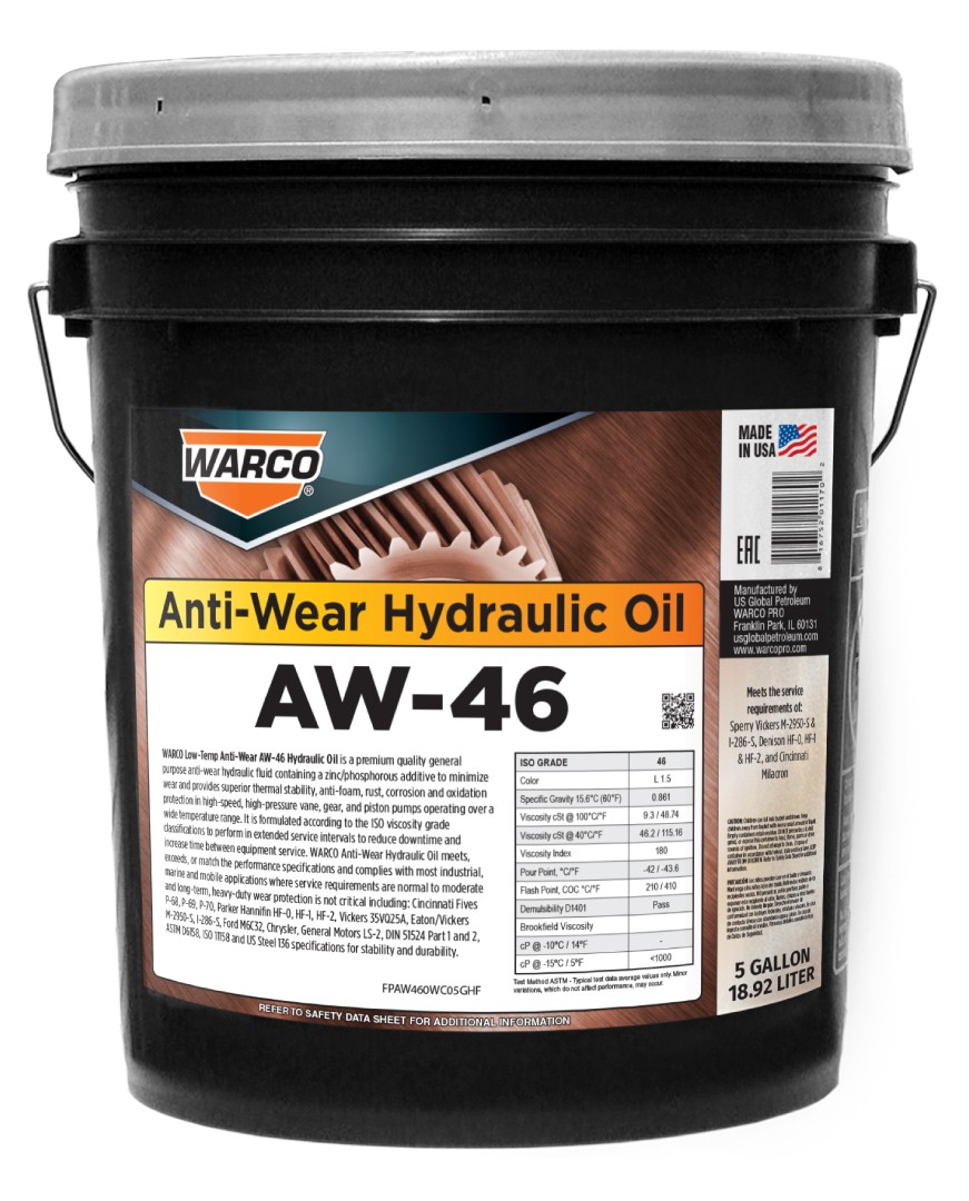 WARCO AW-46 Anti-Wear Hydraulic Oil
